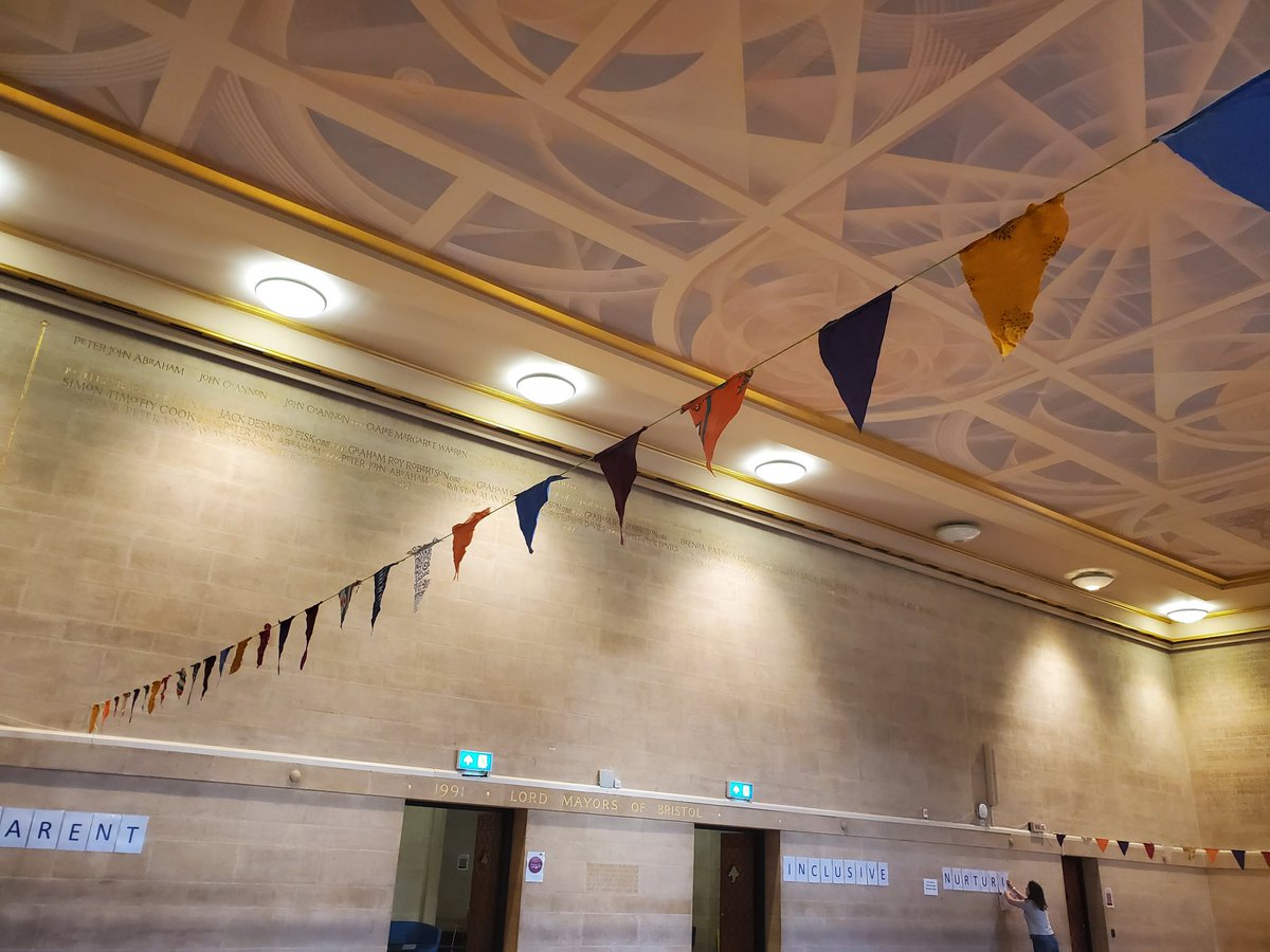 Morwenna Hart (@morwennahart) on Twitter photo Makeshift bunting is up for tomorrow's event, get yourself down to <a href="/BristolCityHall/">Bristol City Hall</a> for an amazing programme of events to celebrate #IWD2023 An inspiring group of young women have worked hard to pull this off for the city. It's gonna be a ball 🥳 #Bristol #women #EmbraceEquity Makeshift bunting is up for tomorrow's event, get yourself down to <a href="/BristolCityHall/">Bristol City Hall</a> for an amazing programme of events to celebrate #IWD2023 An inspiring group of young women have worked hard to pull this off for the city. It's gonna be a ball 🥳 #Bristol #women #EmbraceEquity