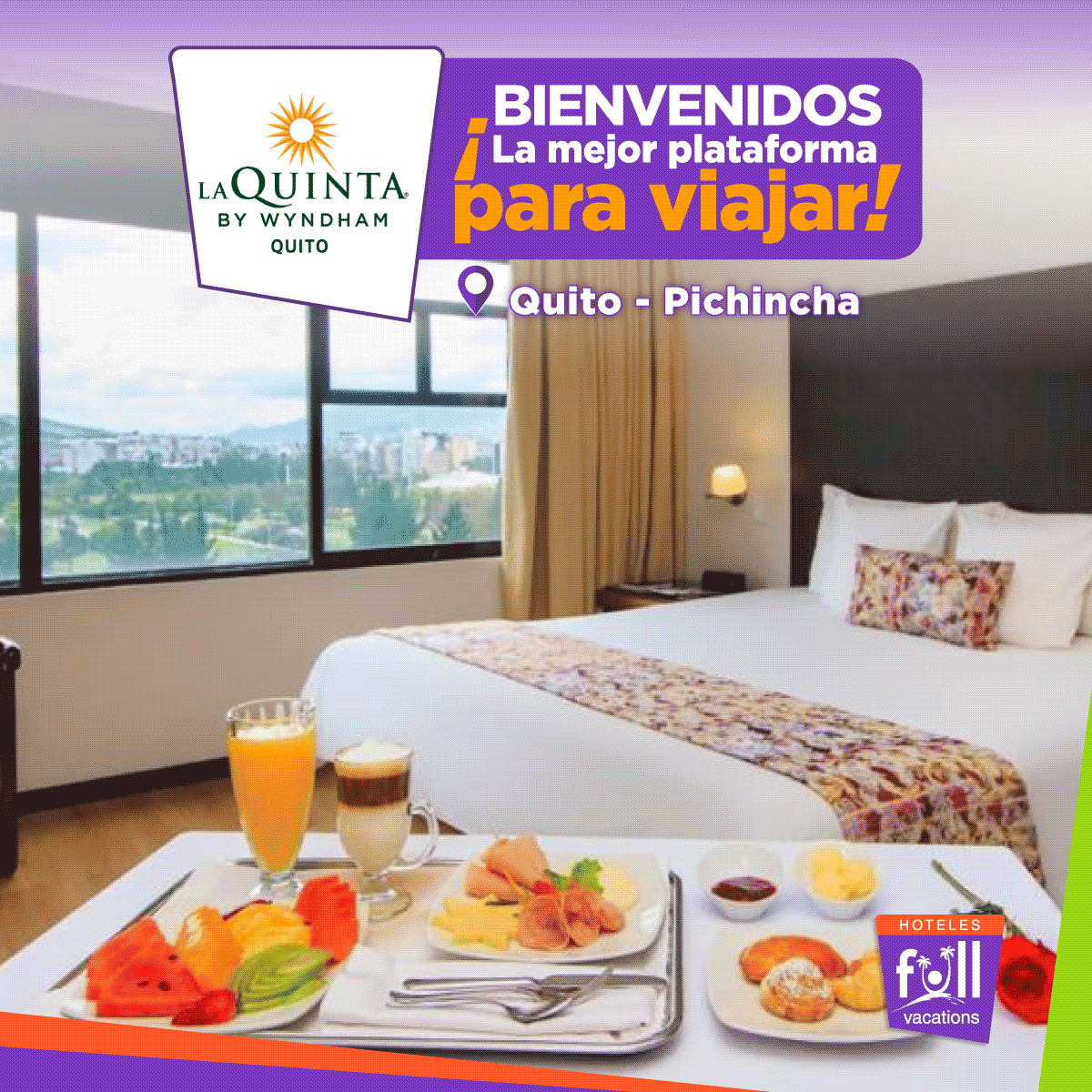 La Quinta by Wyndham Quito abre sus puertas, el 15 de marzo, con una tarifa de locos, $49 para dos adultos incluye desayuno buffet e impuestos.

Puedes reservar ahora y hospedarte desde el 15 de marzo al: +593 963252203

 #LaQuintaByWyndhamQuito #HotelenQuito #sixstarhotels