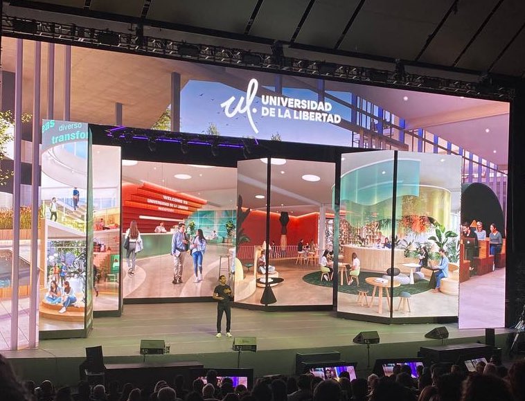 . <a href="/elesdanielgomez/">Daniel Gómez Iñiguez</a> habla sobre la <a href="/Udelalibertad/">UL</a>, el proyecto educativo más nuevo, más ambicioso y más disruptivo de <a href="/RicardoBSalinas/">Don Ricardo Salinas Pliego</a> @GrupoSalinas <a href="/CentroRSalinas/">Centro Ricardo B. Salinas Pliego</a>. Un modelo único, innovador, con alianzas importantes como con la <a href="/MinervaUni/">Minerva University</a> y el respaldo de <a href="/FerVal100/">Fernando Valenzuela Migoya</a>. 👊🏻