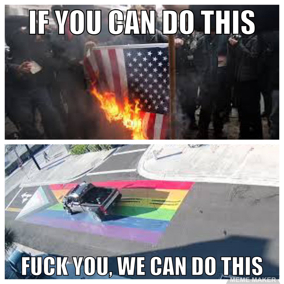 I’m sick of the double standards. This meme brought to you, by the walking talking trigger warning. Fuck your feelings