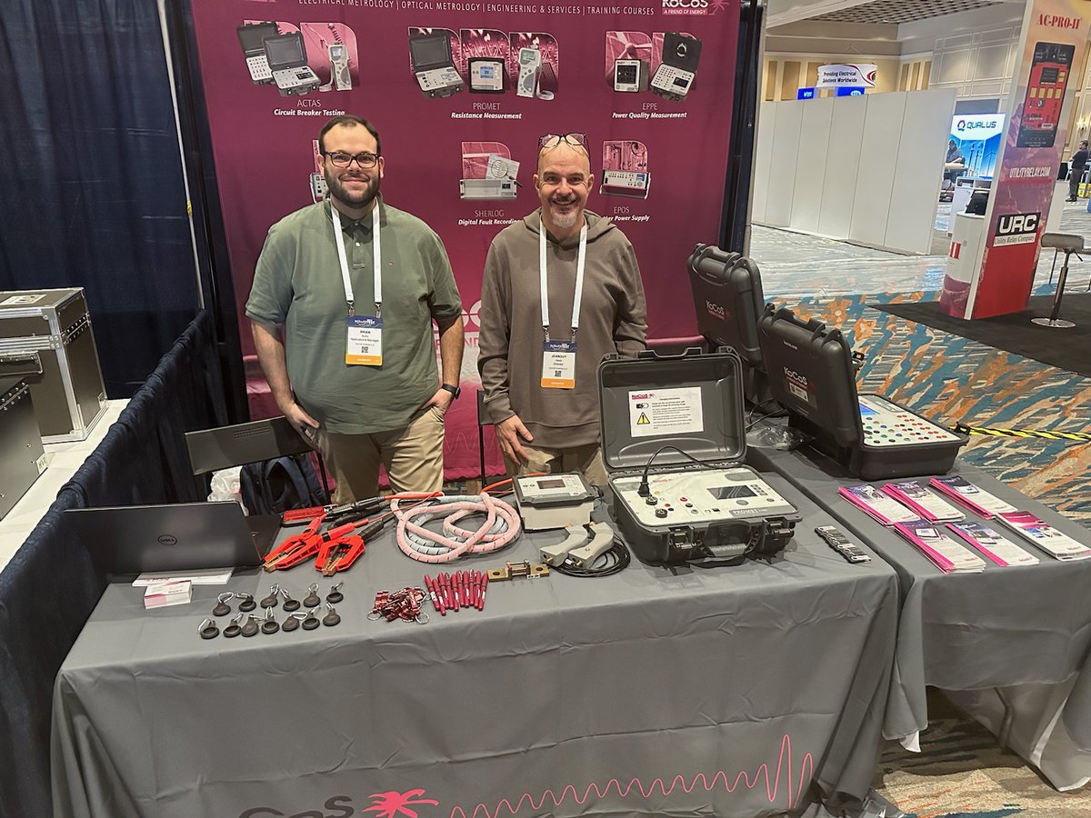 KoCoSAmerica's tweet photo. As we sit at the airport ready to head home, we want to say thank you for joining KoCoS at PowerTest 2023. As always, NETA - InterNational Electrical Testing Association put on a great conference! https://t.co/cM2bUm6YI3