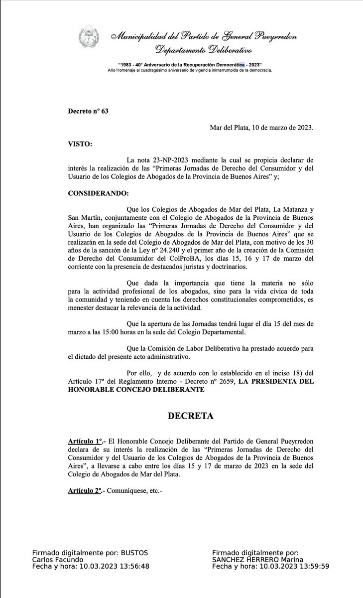Instituto Consumidor MDP tweet media