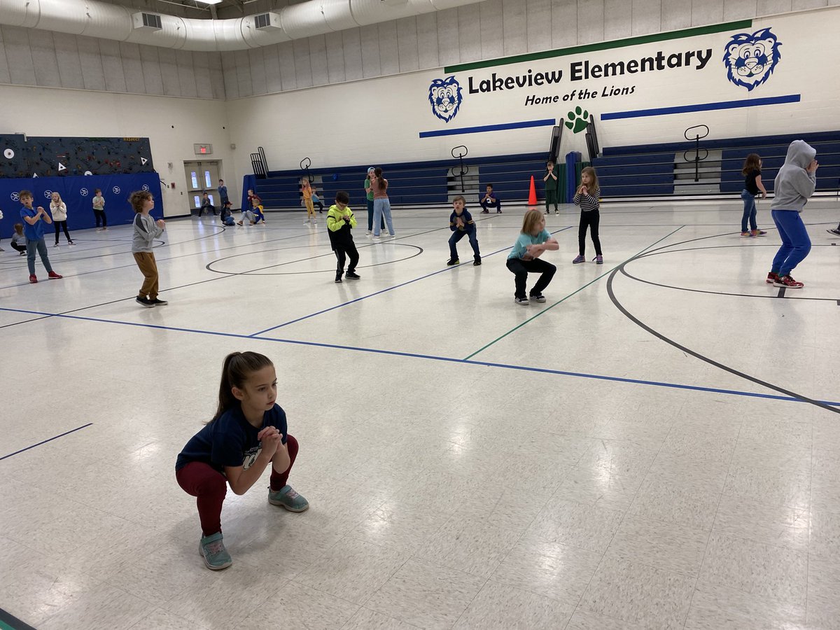 LVELIONSPE's tweet photo. 2nd &amp; 3rd grade Fitness Club’s WOD was tabata everything: Burpees, push ups, squats &amp; broad jumps! Great job today! 🦁💪 Don’t forget, next week is our final week of Fitness Club https://t.co/oyeklJqj04