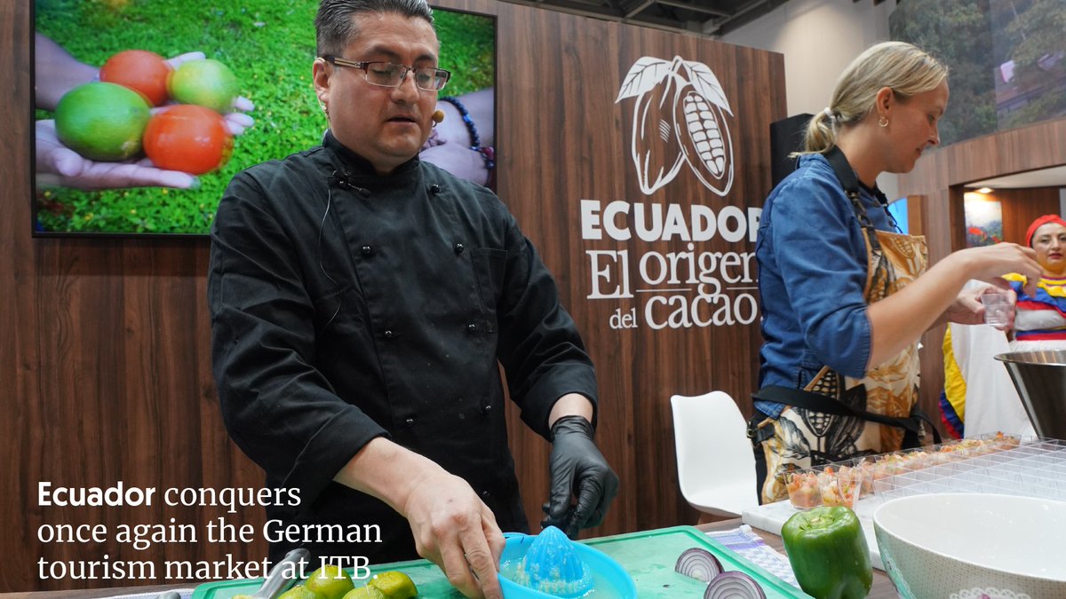 EcuadorTravel's tweet photo. Ecuador 🇪🇨 dazzled attendees at @ITB_Berlin 2023! 

Europe and the rest of the world learned about the country's tourist, gastronomic, and cultural portfolio. https://t.co/bDOM9mAGRS