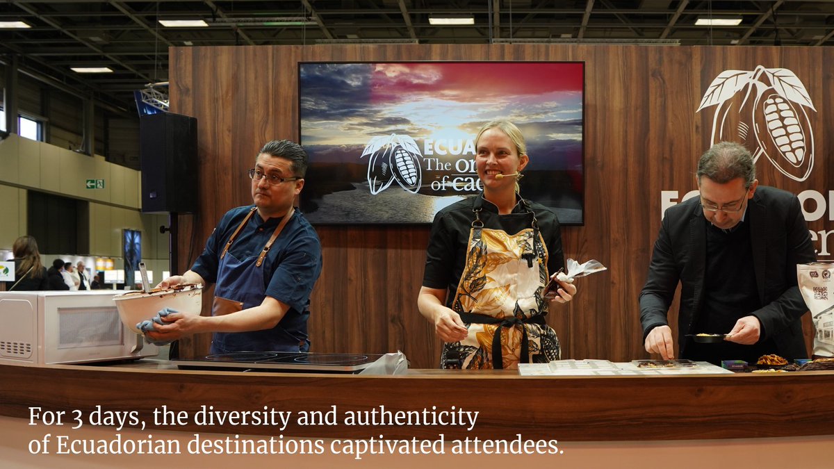 EcuadorTravel's tweet photo. Ecuador 🇪🇨 dazzled attendees at @ITB_Berlin 2023! 

Europe and the rest of the world learned about the country's tourist, gastronomic, and cultural portfolio. https://t.co/bDOM9mAGRS
