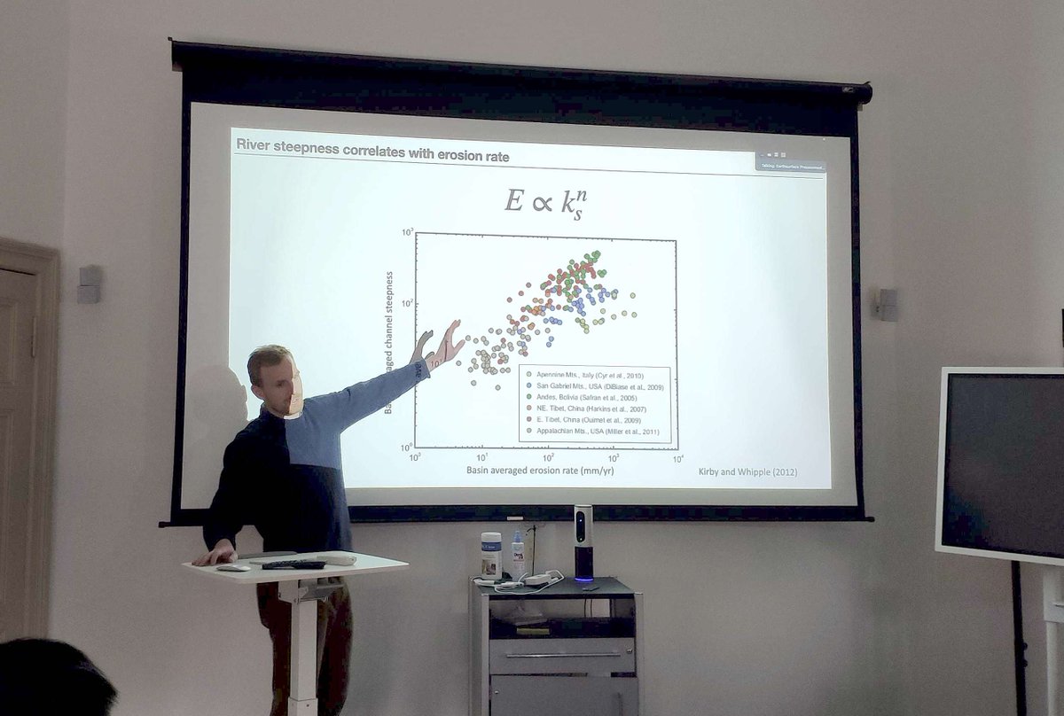 To cap the week, <a href="/EricDealFluvial/">Eric Deal</a> presented his new work on river channel width and the physical models to capture it.