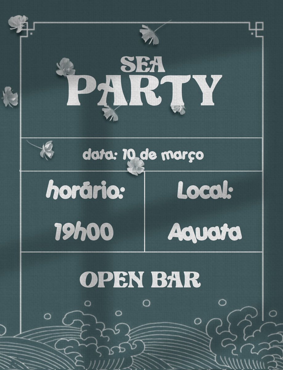 DIMITTISRPG_'s tweet photo. ᅟ
ᅟ
                  
⠀       #𝘀𝗲𝗮𝗣𝗔𝗥𝗧𝗬𝗗𝗜𝗠𝗜𝗧𝗧𝗜𝗦
          FESTA HOJE ÀS 19H00 EM AQUATA, NÃO ESQUEÇA DE TRAZER SUA MELHOR ROUPA DE PRAIA 
ᅟ
ᅟ https://t.co/m4bzCvOkrX