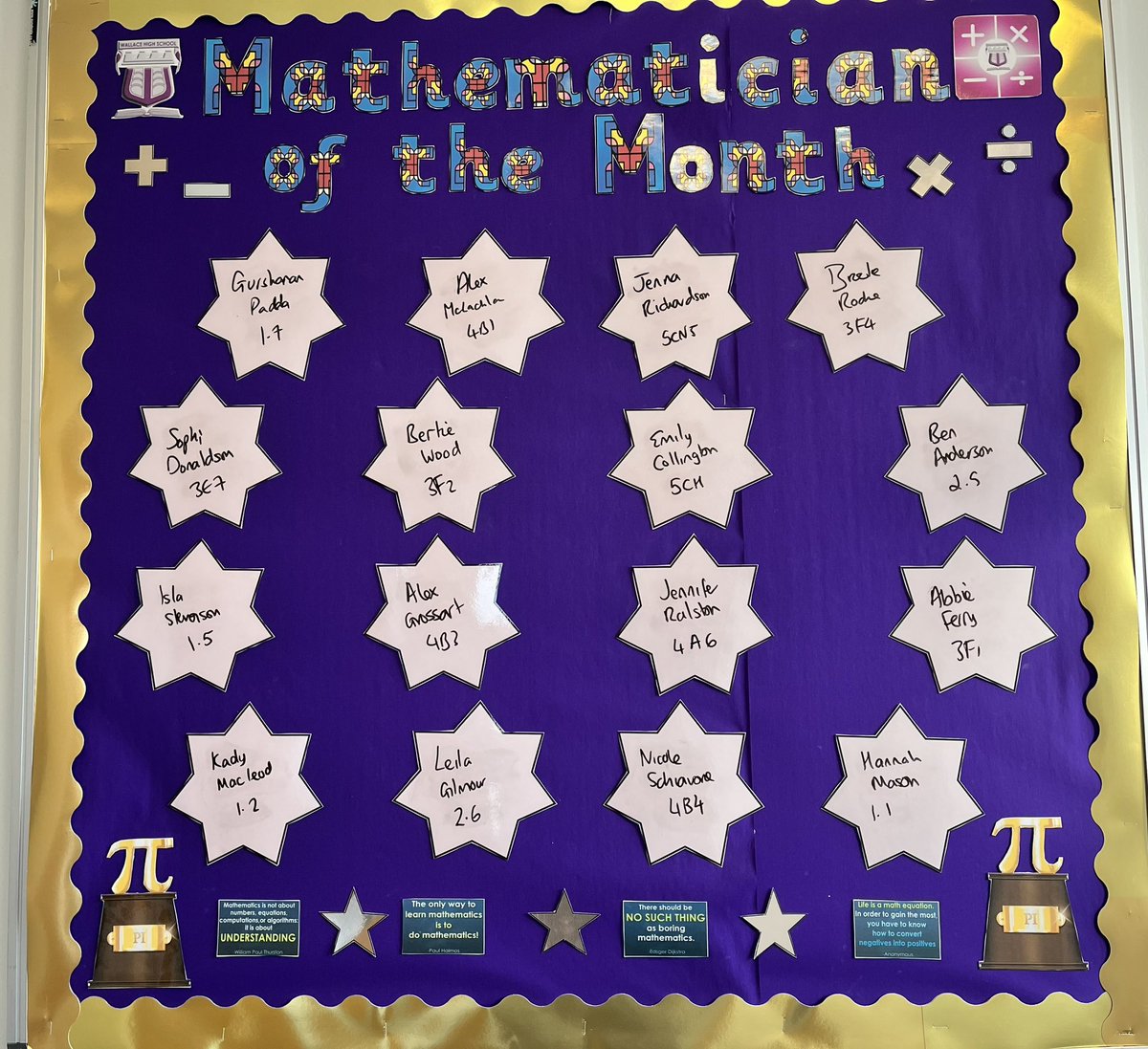 WHS_MathsDept's tweet photo. Congratulations to February’s Mathematicians of the Month!! 👏🌟 https://t.co/7LDf6t8bXy