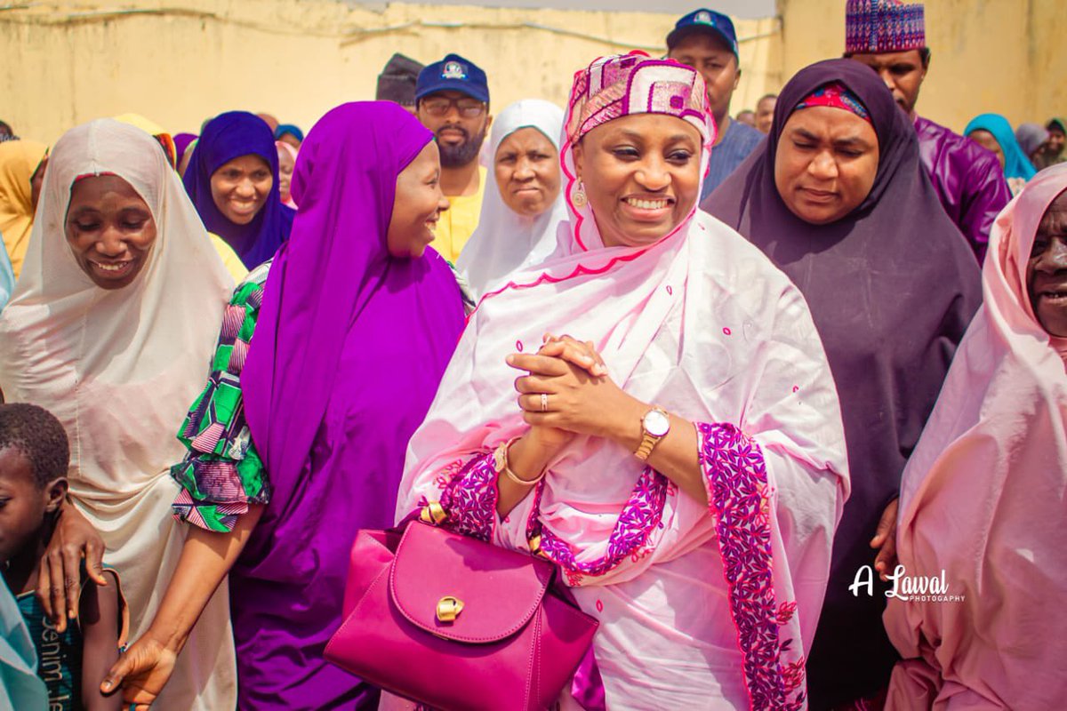 fatimatukr's tweet photo. I arrived Jikamshi yesterday to a rousing welcome from my kinsmen. From my family house, I proceeded to our Jikamshi campaign office where I interacted with party faithfuls and some of our supporters. To us in Jikamshi, the Dikko Radda project is one that is non - negotiable. May Dikko Radda succeed.