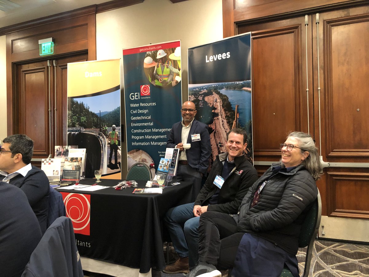 GEIConsultants's tweet image. #TeamGEI enjoyed attending the Dam and Levee Resilience Conference. Thank you to the #SAME L.A. and S.F. posts for presenting such a collaborative event. We look forward to the @USS_Dams conference in April.

ussdams.wildapricot.org/event-4807896

#aginginfrastructure #publicsafety