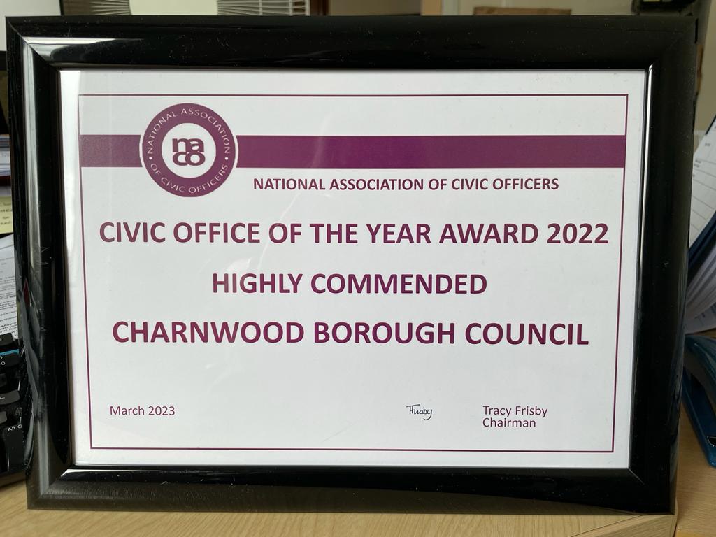 CharnwoodBC's tweet photo. 👏A huge congratulations to the Council's civic officer, Carol Hardy for winning a Highly Commended award at the Civic Office of the year awards!

Carol has worked at the Council for 27 years and her role includes supporting the Mayor of Charnwood throughout the year. https://t.co/d0DwnDGt5h