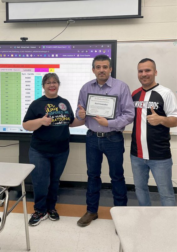 A day to recognize the success of Math TSI progress and hard work great job Mr.Roel Gonzalez and Mr.Antonio Arellano. You hard work and dedication does not go unnoticed ! Keep up the good work 💯🙏 <a href="/lobo_pride/">La Joya Palmview High School</a> congratulations 🎉🎊