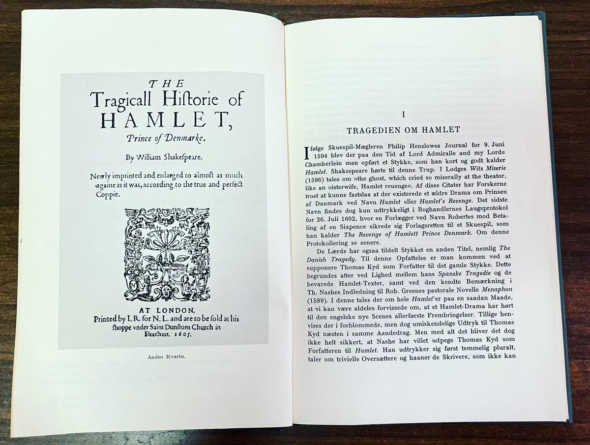 NWCC_Library's tweet image. One of our duties as librarians is to perform collection maintenance on our books. Sometimes this turns into an adventure in our book stacks for a variety of reasons. Today, we discovered that we have a copy of Hamlet in Danish at the R. C. Pugh Library! #unexpectedfinds