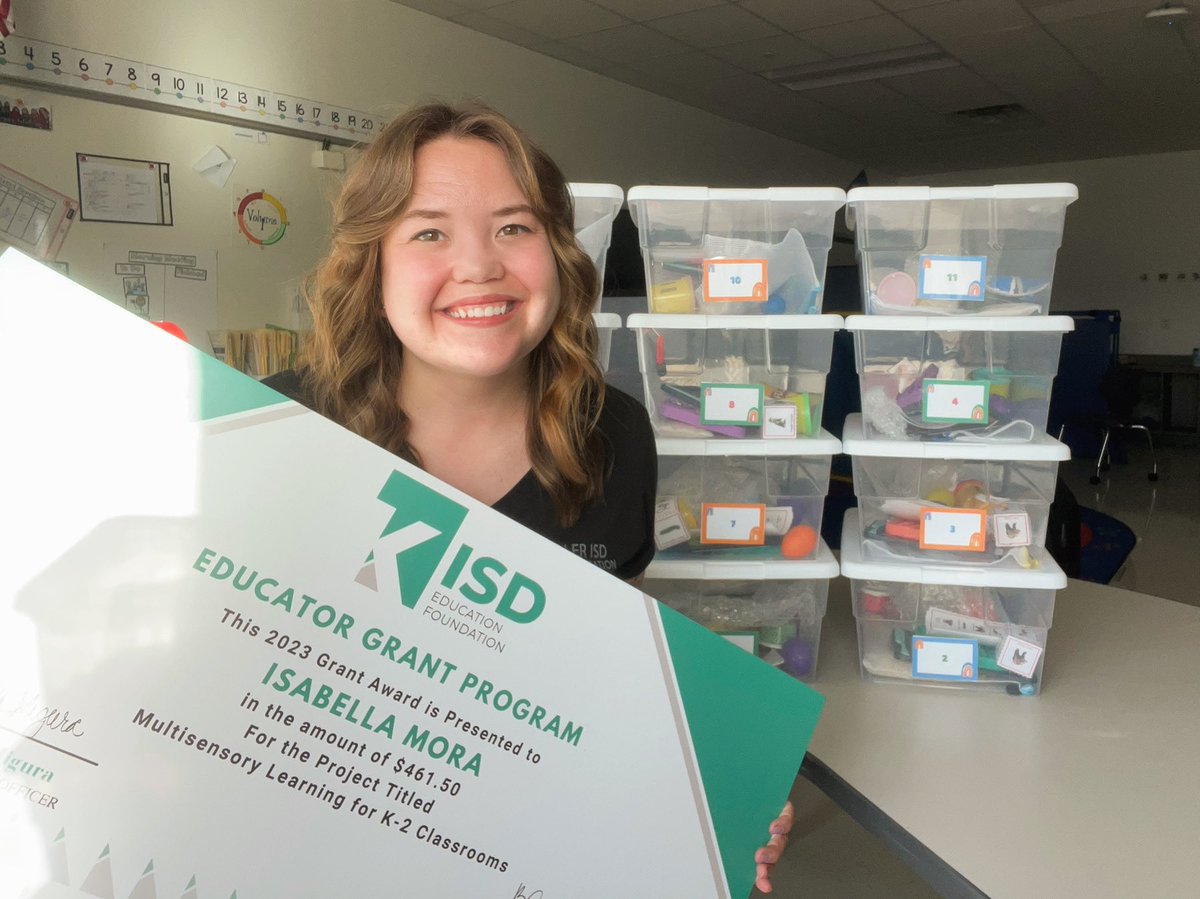 Isabella Sanchez M. Ed. (@mrsmora_edu) on Twitter photo What a privilege it will be today to share my passion for multi-sensory learning with these sensory learning kits for K-2 teachers! <a href="/HESPanthers/">Heritage Elementary</a> Thanks <a href="/KISDFoundation/">KISD Ed Foundation</a> What a privilege it will be today to share my passion for multi-sensory learning with these sensory learning kits for K-2 teachers! <a href="/HESPanthers/">Heritage Elementary</a> Thanks <a href="/KISDFoundation/">KISD Ed Foundation</a>
