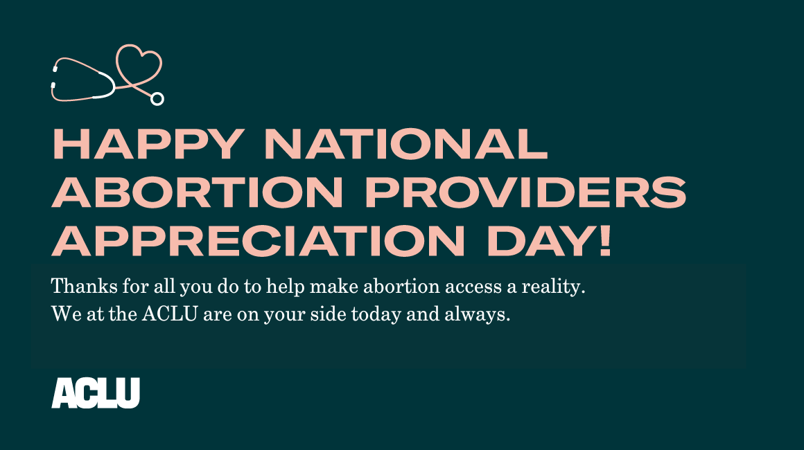 Today, we celebrate abortion providers who make abortion access real. To doctors, nurses, counselors, and staff who face harassment, political interference, and risk criminalization to provide abortion care to their patients — thank you.