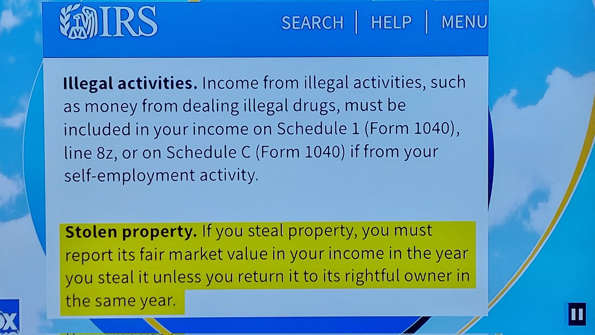 TruckYouToo61's tweet photo. IRS wants thieves to report stolen income. AYFKM! Just when I thought I've heard the dumbest thing possible, they prove me wrong!🙄🙄🙄 https://t.co/cXjwrZc0SX