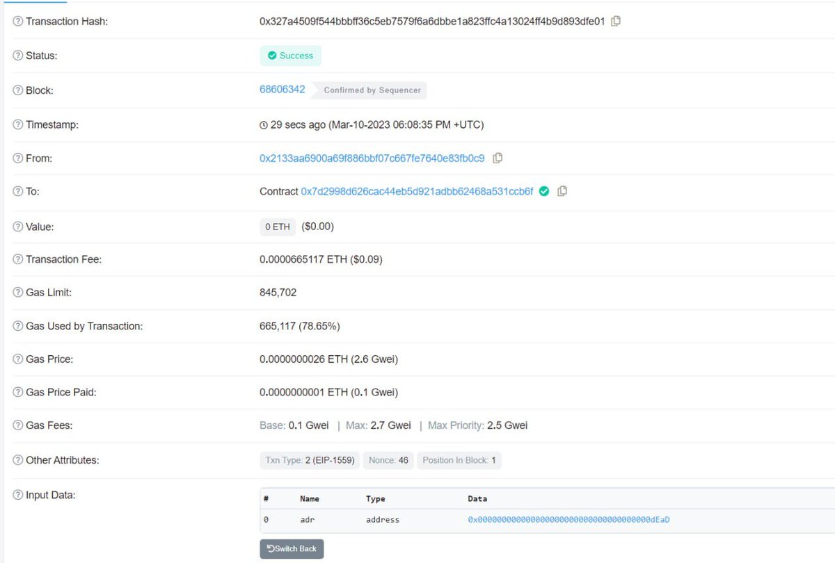Contract ownership renounced: arbiscan.io/tx/0x327a4509f…

Chart :dextools.io/app/en/arbitru…