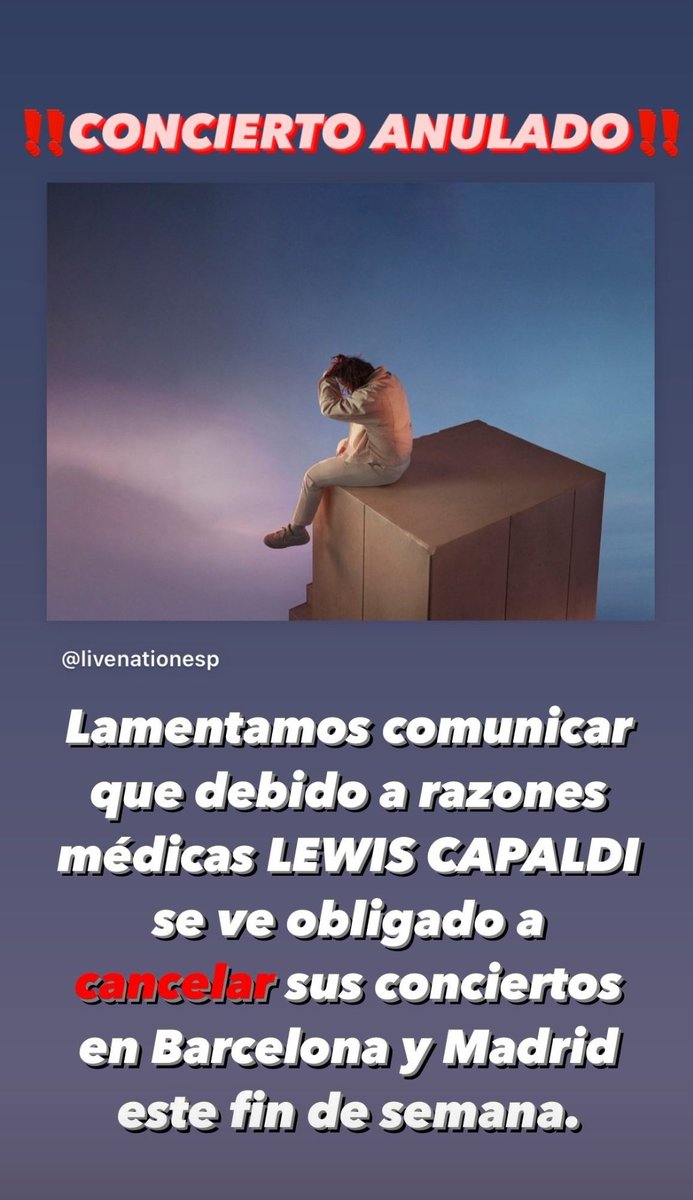 laiadeumal_'s tweet photo. La meva cara al veure que el Lewis Capaldi cancelava el concert i ja estàvem de camí🤡🤡🤡 https://t.co/fCXRxWacvF