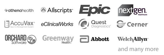 eMedApps CareBridge Interface Engine works with athenahealth, Allscripts, NextGen, Epic, and multiple other EHRs, along with LabCorp, WelchAllyn,  Accuvax, Orion Health, and a number of medical vendors and HIEs.