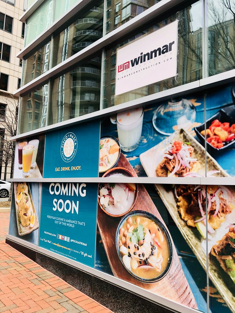 WinmarConstruct's tweet photo. WINMAR Constructions Hospitality Team is excited to announce a new buildout for Pisco y Nazca Ceviche Gastrobar in Reston Town Center!

#generalcontractor #restaurant #fridaymorning #hospitality #construction https://t.co/i8xWSFzLQj