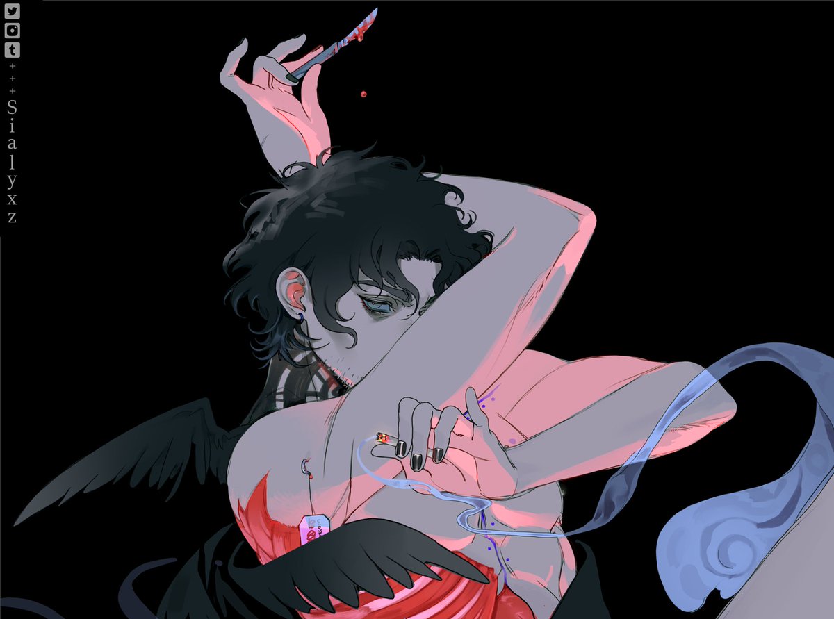 Sialyxz's tweet photo. For my art trade with @Nano_Colors ✦
Full version on @ElicitSins🔞

#art #illustration #digitalart #oc #originalcharacter #notmycharacter #arttrade https://t.co/ngm92DGoiu