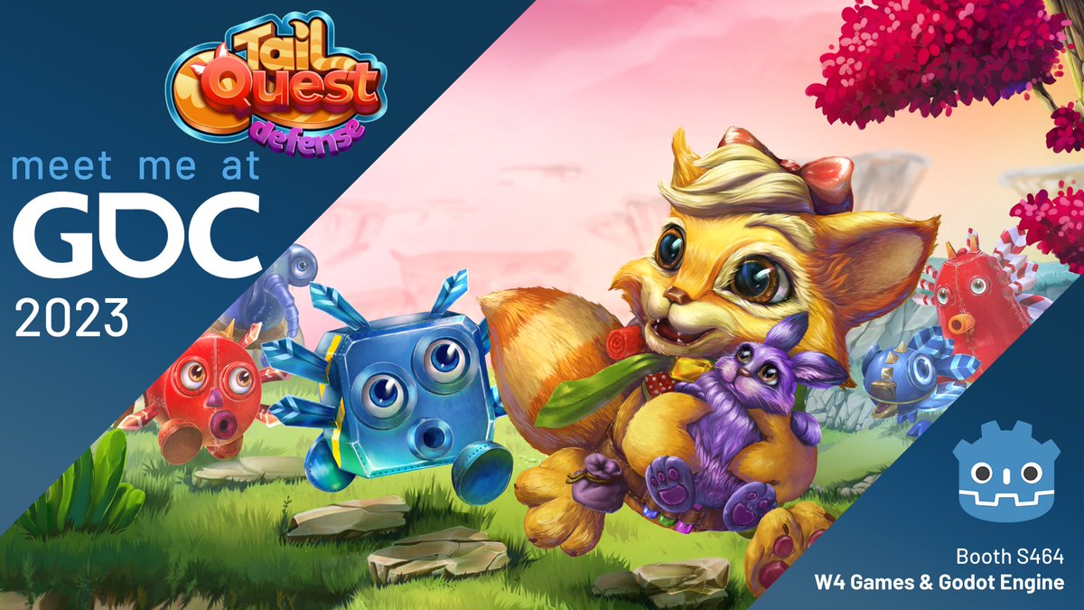 This is big! We are going to GDC!
If you want to meet us, visit the #GodotEngine booth, use MeetToMatch, or just write to us! We will be happy to meet you 🥰🦊
#GDC2023 #SanFrancisco #gamedevs #indiegame #indiegamedev #game #gamers