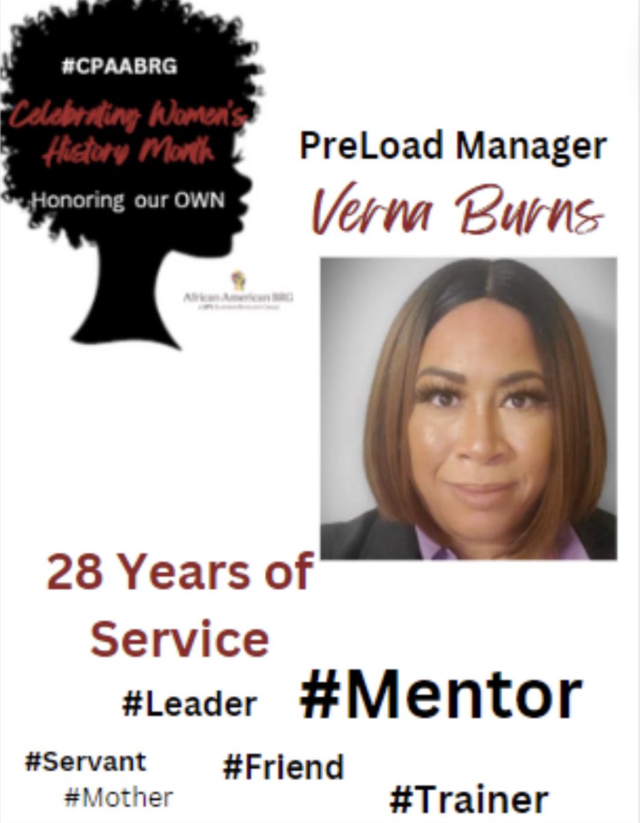 Honoring Our Own for #womenshistorymonth 🌹 
Verna has dedicated her career to the development of new UPSers! She has a passion for cycling and is now a grandmother of 2! 
Thank you Verna for your Sevice🌹#ups  <a href="/JeffStVerna/">Verna Burns</a> <a href="/AABRG_UPS/">AABRG UPS</a>