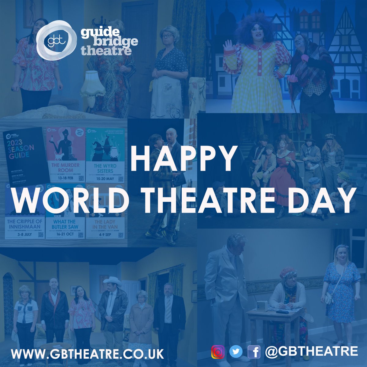 gbtheatre's tweet photo. Happy World Theatre Day! Here at Guide Bridge Theatre, we're grateful to be a part of this vibrant community of theatre-makers and lovers. Let's celebrate the power of theatre to connect us and transport us to different worlds! #WorldTheatreDay #GuideBridgeTheatre
#amdram https://t.co/dTSDN7rqOa
