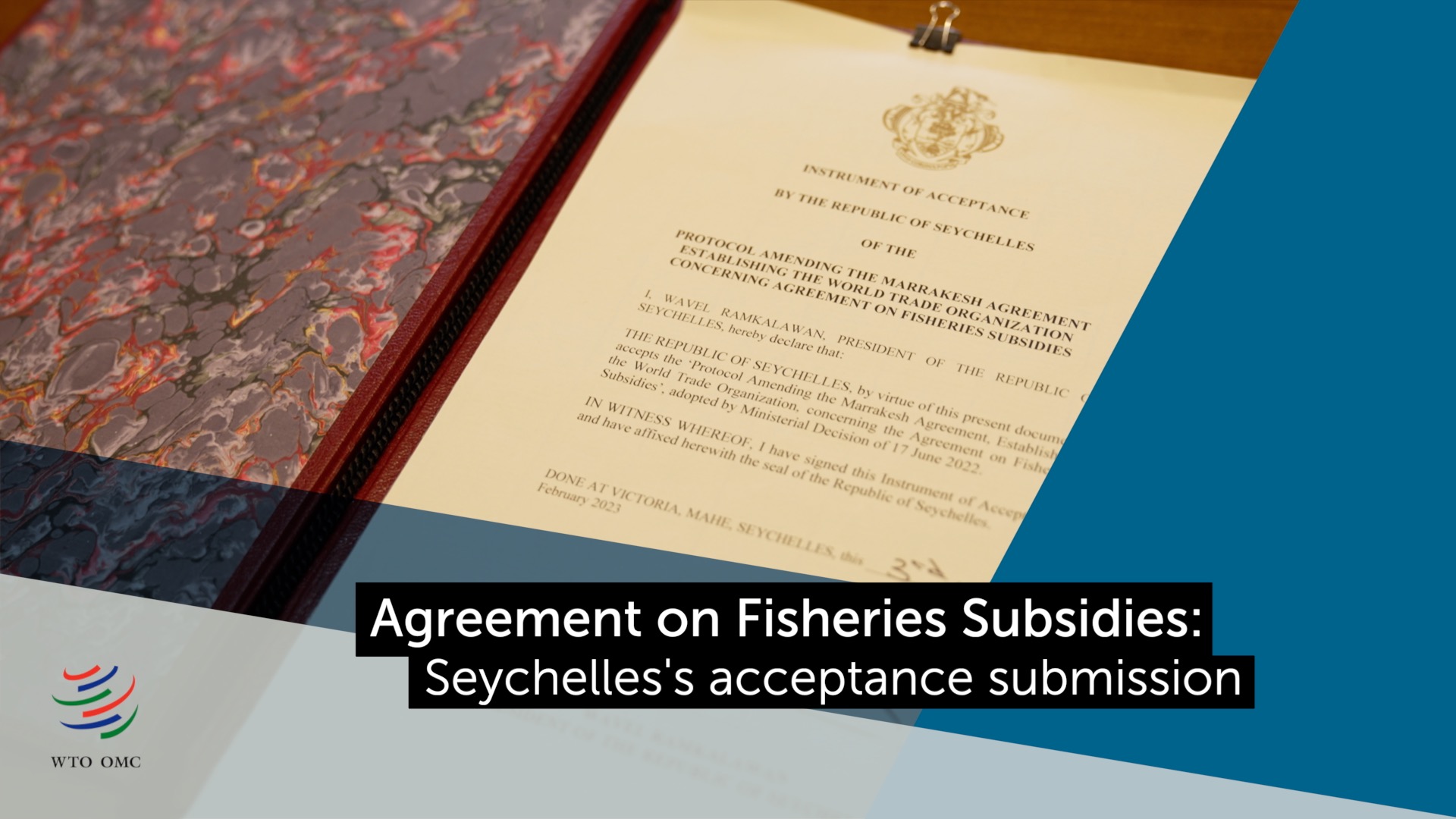 WTO on Twitter: "Seychelles formally accepted the Agreement on #