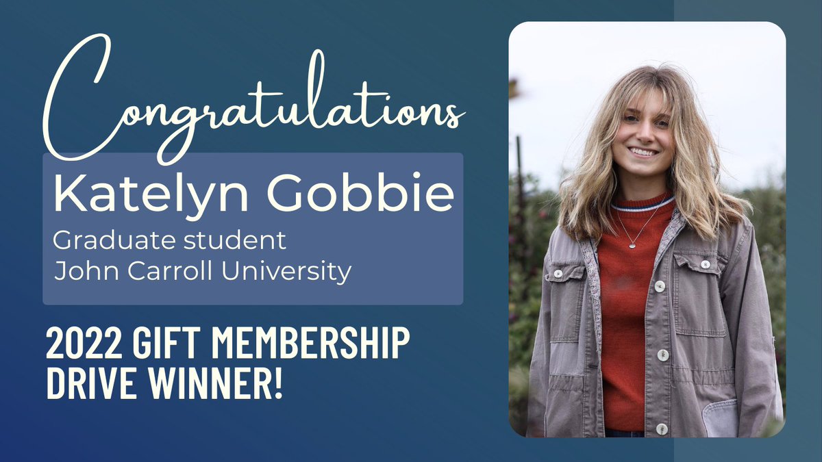 Botanical_'s tweet photo. Thank you to everyone who purchased a BSA gift membership during the 2022 Gift Membership Drive.

This year's winner of the drawing for a Botany 2023 - One World free registration is Katelyn Gobbie, a graduate student at John Carroll University!

Congratulations Katelyn! https://t.co/qwyllb39dp