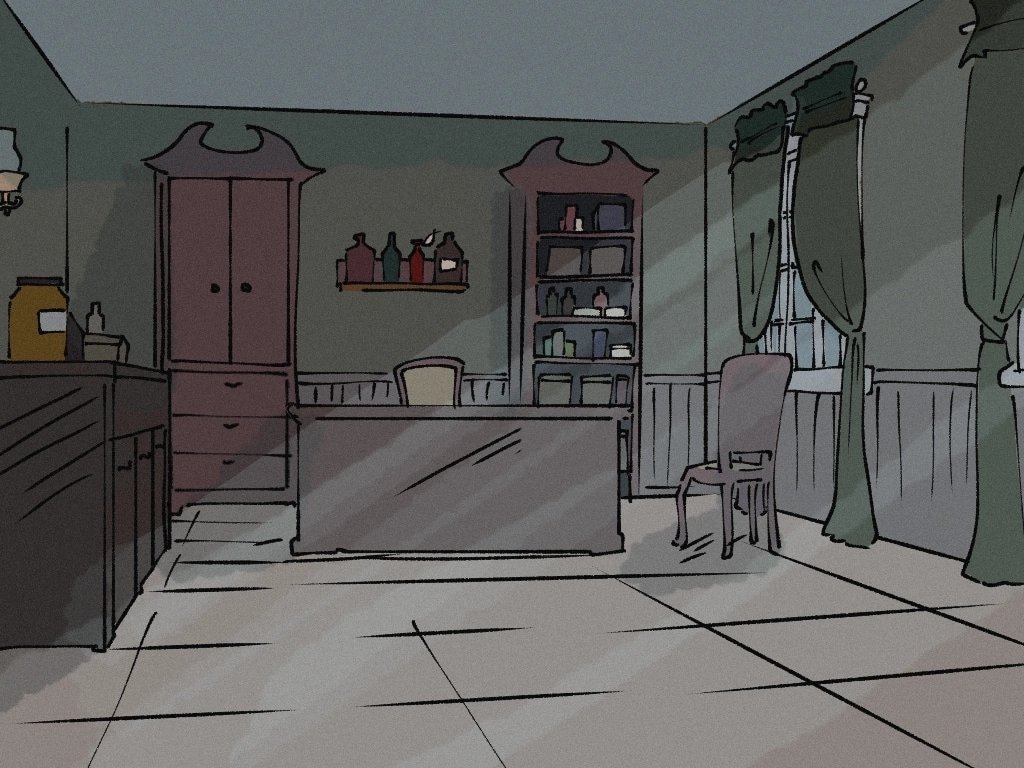 art_sweety's tweet photo. Doctor's office.
Sketches for Au Victorian.

#DontStarve #DontStarveTogether https://t.co/hgU3ffd5Dh