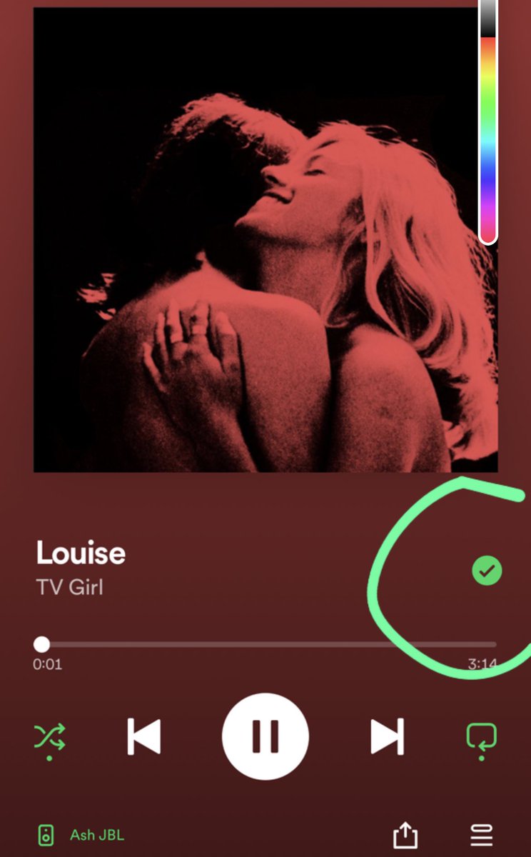 spinelliash's tweet photo. No way they got rid of the little heart icon?? Spotify this isn’t you 😭😭😭 https://t.co/c82N6TL9Uq