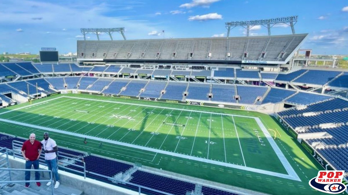 Only 265 days to go! With a new football commissioner on board, a visit to the site of our #PopWarnerSuperBowl was in order. We’re getting excited for the 2023 fall season! 🏈 #PopWarner