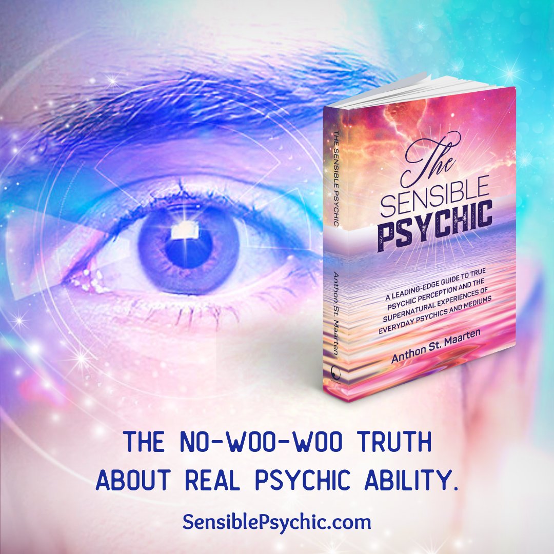 AnthonStMaarten's tweet photo. The Sensible Psychic is a forthright examination of true psychic channeling and mediumship, instead of just being another 'psychic’ book about oracle card divination, numerology, astrology, crystal ball scrying, or reading tea leaves in a cup.

https://t.co/jo3qNvIawG https://t.co/KKUSQIDdpf