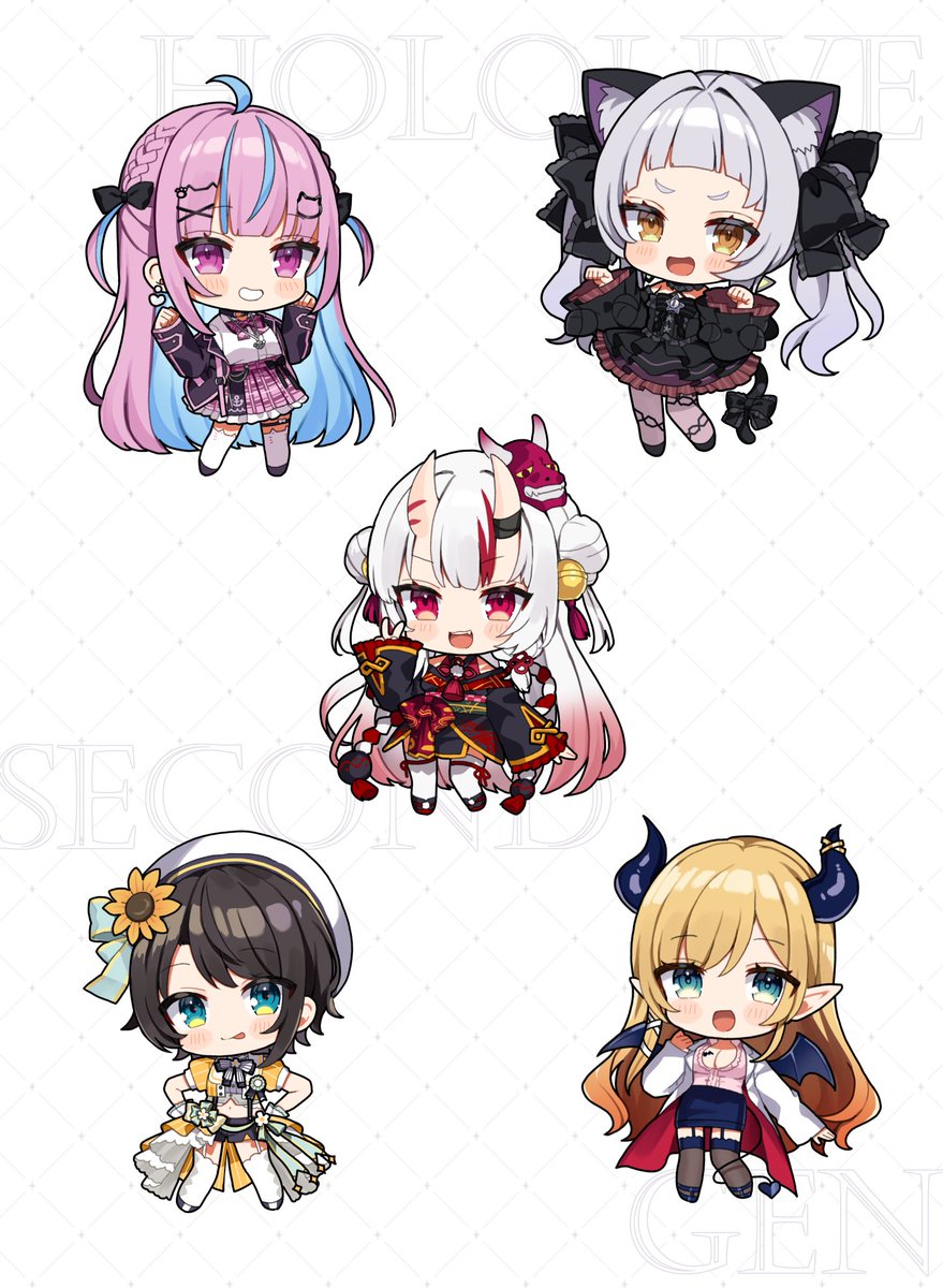 湊あくあ ,紫咲シオン ,百鬼あやめ ,大空スバル ,癒月ちょこ 「2期生SD