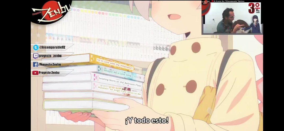 IncomparableVz's tweet image. Quién diría que vería un cameo de I'm love with the villianes de @Inori_ILTV en OniMai, no cabe duda de dos cosas, una le saben, y dos el éxito de la obra es palpable. Por cierto, también el cameo a Whisperme a love song y Wataten a la par....