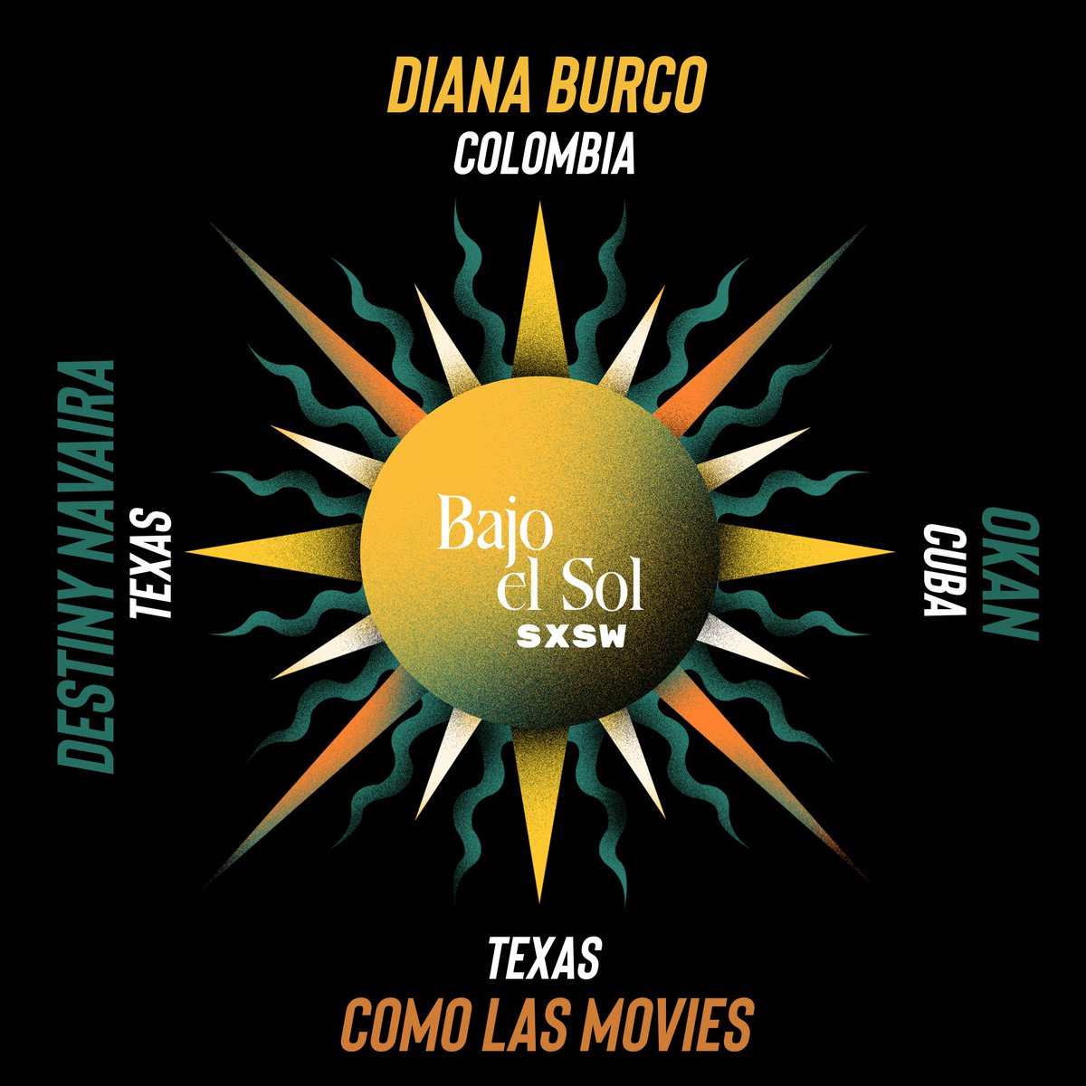 If you like Latin music tune into my new Friday program #bajoelsol on @SunRadioTX 11-3PM - this week featuring artists in town next week for @sxsw from Cuba (Okan), Colombia @dianaburco & two Lone Stars you should know about @comolasmovies @destinynavaira 🤘🏽🎶🔥