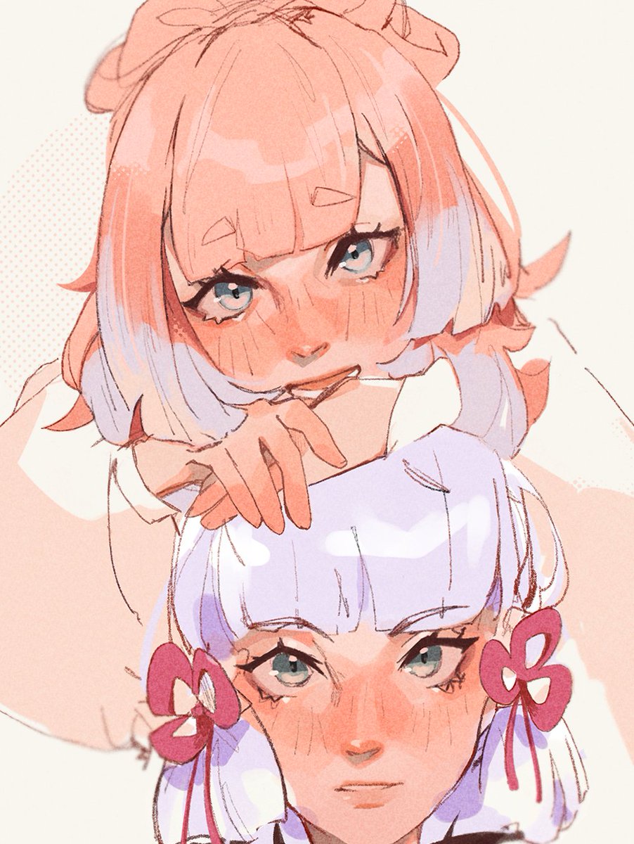 神里绫华 「Here you can see their hair better 」|Sugar🍓🍓のイラスト