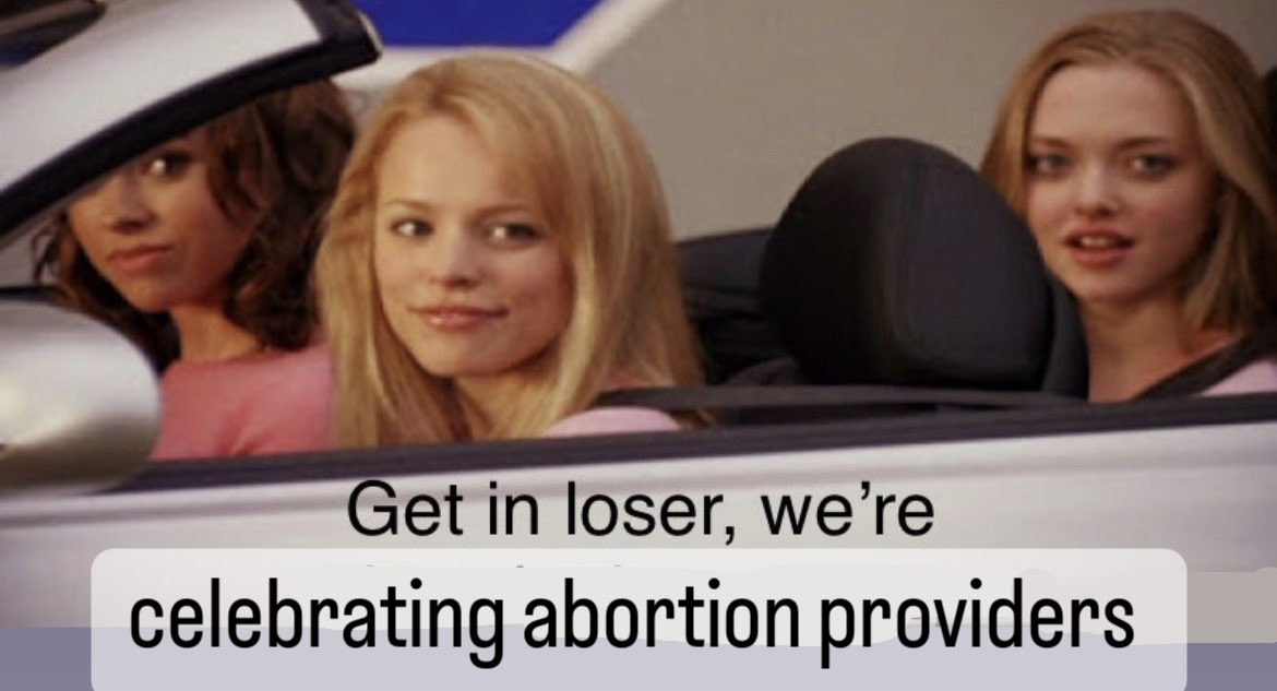 jennie_thibs's tweet photo. Indie abortion care are smart, hot, funny, and some of the bravest &amp; most loving people I know. 
(You CAN sit with us!)

#CelebrateAbortionProviders https://t.co/KIzmjf752q