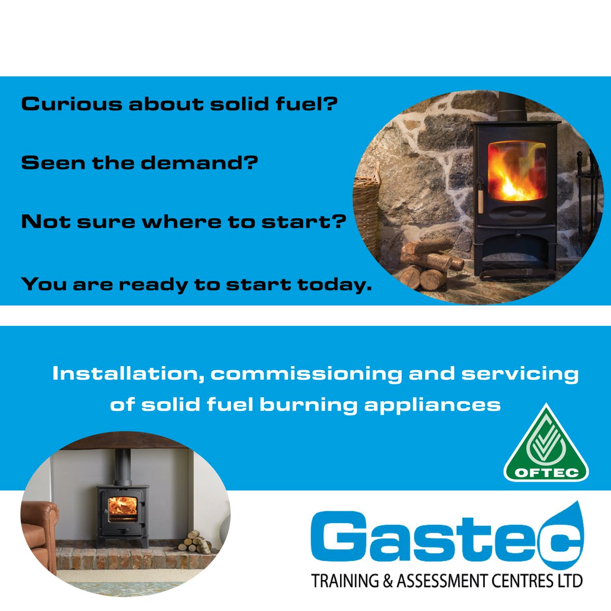 The growing use of solid fuel heating systems is being driven by homeowners looking to cut back on their wider energy use. Why not use this time to expand your business today🪵 🔥  #gastec #gastectraining #solidfuel #OFTEC #gastraining #woodfire