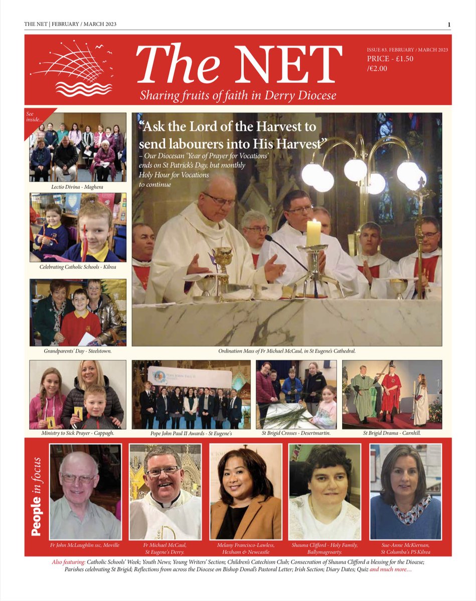 The combined February-March edition of ‘The Net’, sharing the fruits of the faith in the Derry Diocese, is now available on the Diocesan website… derrydiocese.org/news/the-net-f…