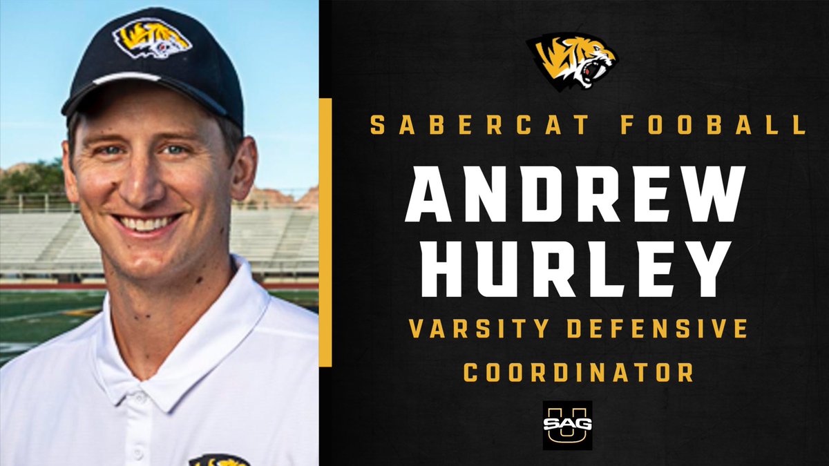 Excited to announce <a href="/CoachHurley42/">Coach Hurley</a> as our Defensive Coordinator! <a href="/Saguaro_HS/">Sabercat Nation</a> <a href="/saguarofootball/">Saguaro Football</a> #SagU #DTC
