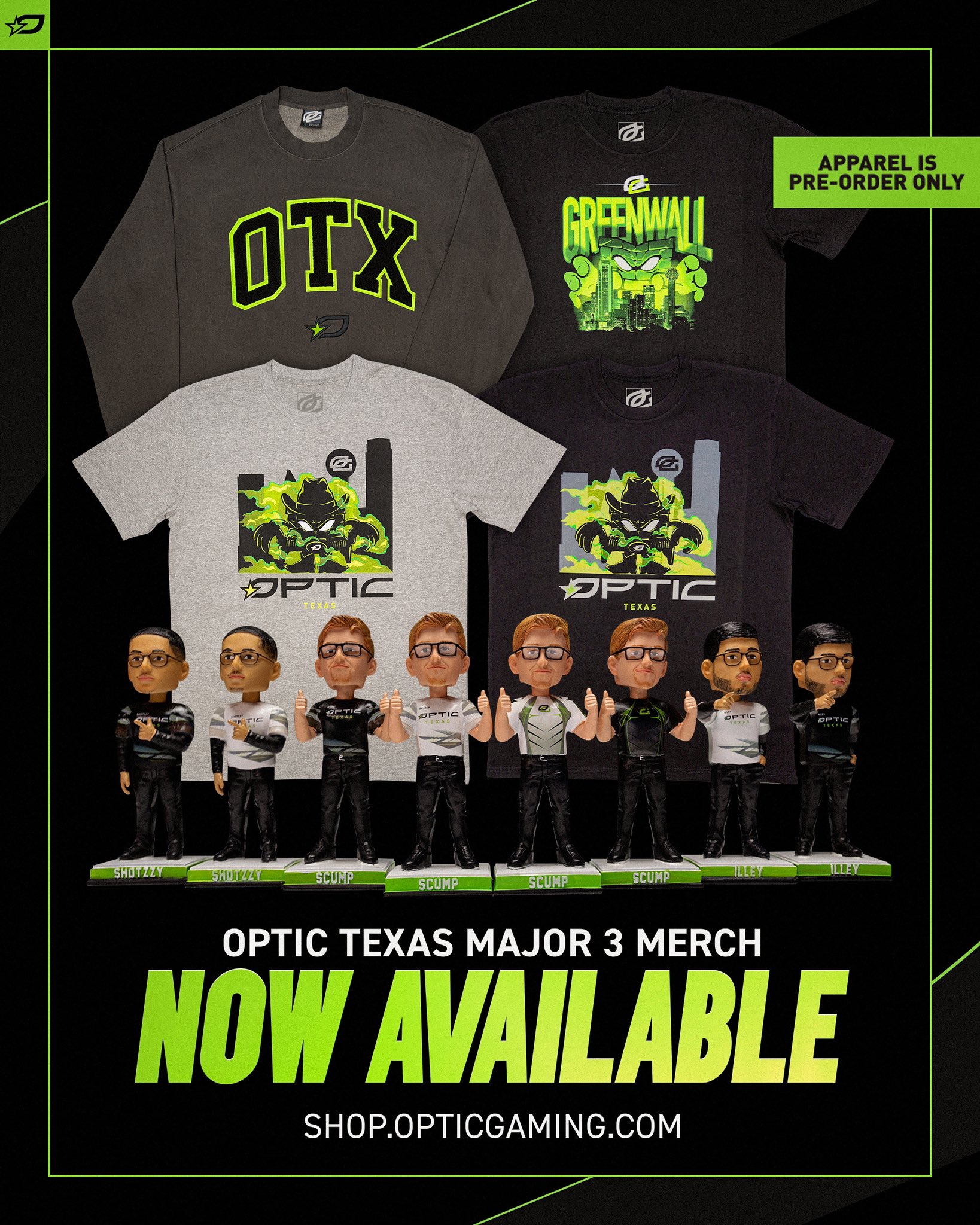 Optic Texas Merch, Optic Texas Fans Merchandise