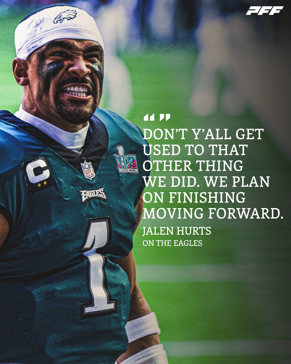 PFF Bet (@PFF_Bet) on Twitter photo 2023-03-10 22:50:00 Jalen Hurts plans on being back π€ Eagles NFC Champion odds: +350 Eagles Super Bowl odds: +900 (odds via @BetMGM) Jalen Hurts plans on being back π€ Eagles NFC Champion odds: +350 Eagles Super Bowl odds: +900 (odds via @BetMGM)