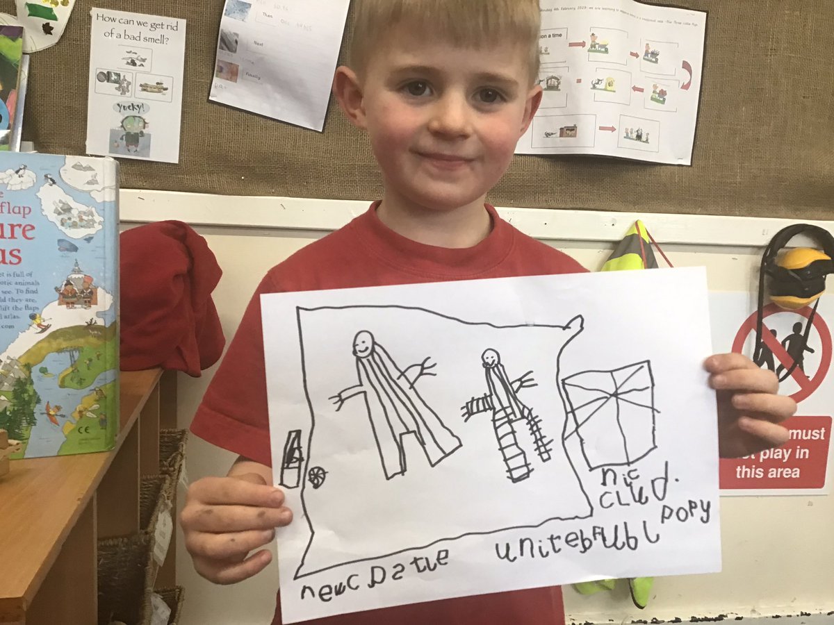 Monkhouse1's tweet photo. We have a number 1 @NUFC fan in Reception class, who loves to talk, draw and write about all things Newcastle United @Popey1992 #EYwriting https://t.co/wIwfmsPs8u