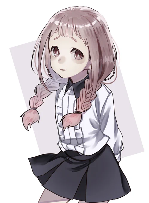 みつあみちゃん#イラスト #オリジナル 