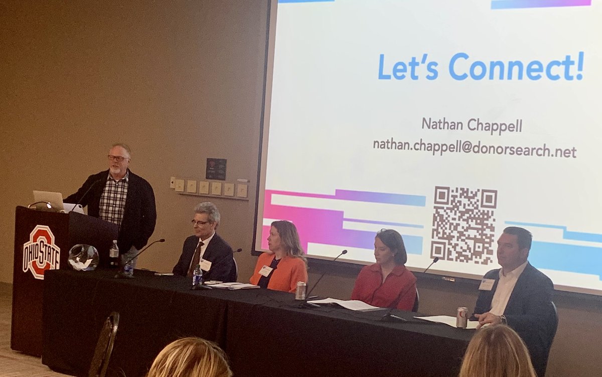 Final session today at 2023 Spring Educational Conference in Columbus at <a href="/FawcettCenter/">Fawcett Event Center</a>. Wise #healthcare #philanthropy expert panel that includes <a href="/OhioHealth/">OhioHealth</a> Simon Bisson, <a href="/DaytonChildrens/">DaytonChildrens</a> Jena Pado, <a href="/KetteringHealth/">Kettering Health</a> Rick Thie, <a href="/AHPIntl/">AHP</a> Alice Ayers &amp; <a href="/DonorSearch/">DonorSearch</a> Nathan Chappell
