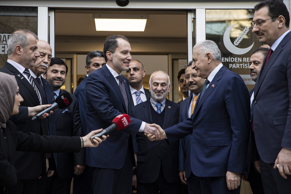 Genel Başkanvekilimiz Binali Yıldırım ve Genel Başkan Yardımcımız Ali İhsan Yavuz, Yeniden Refah Partisi Genel Başkanı Fatih Erbakan’ı ziyaret etti.