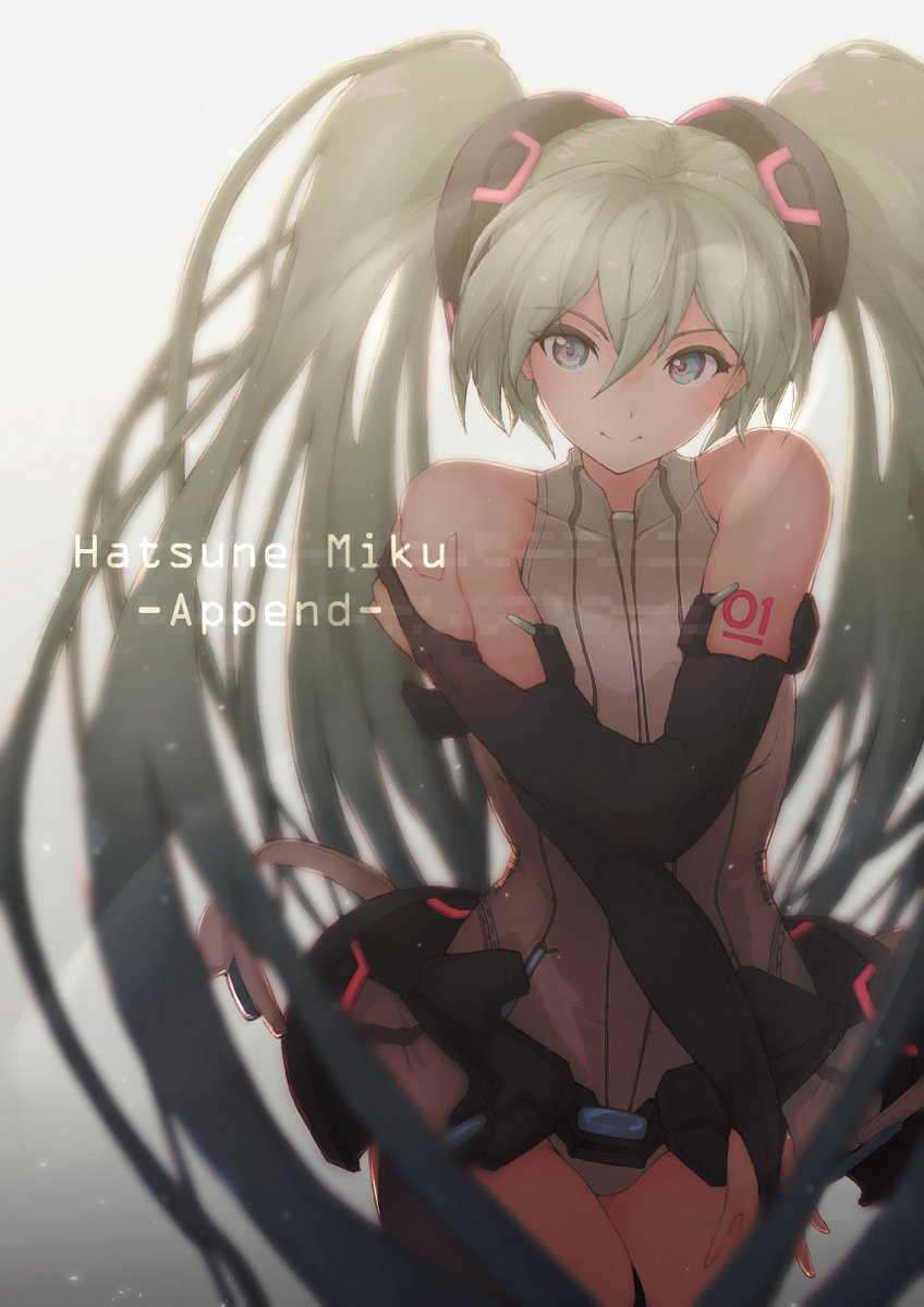 初音ミク ,初音ミクappend 「結構前に描いたアペンドバージョンの初音ミクです。 」|とんかつのイラスト