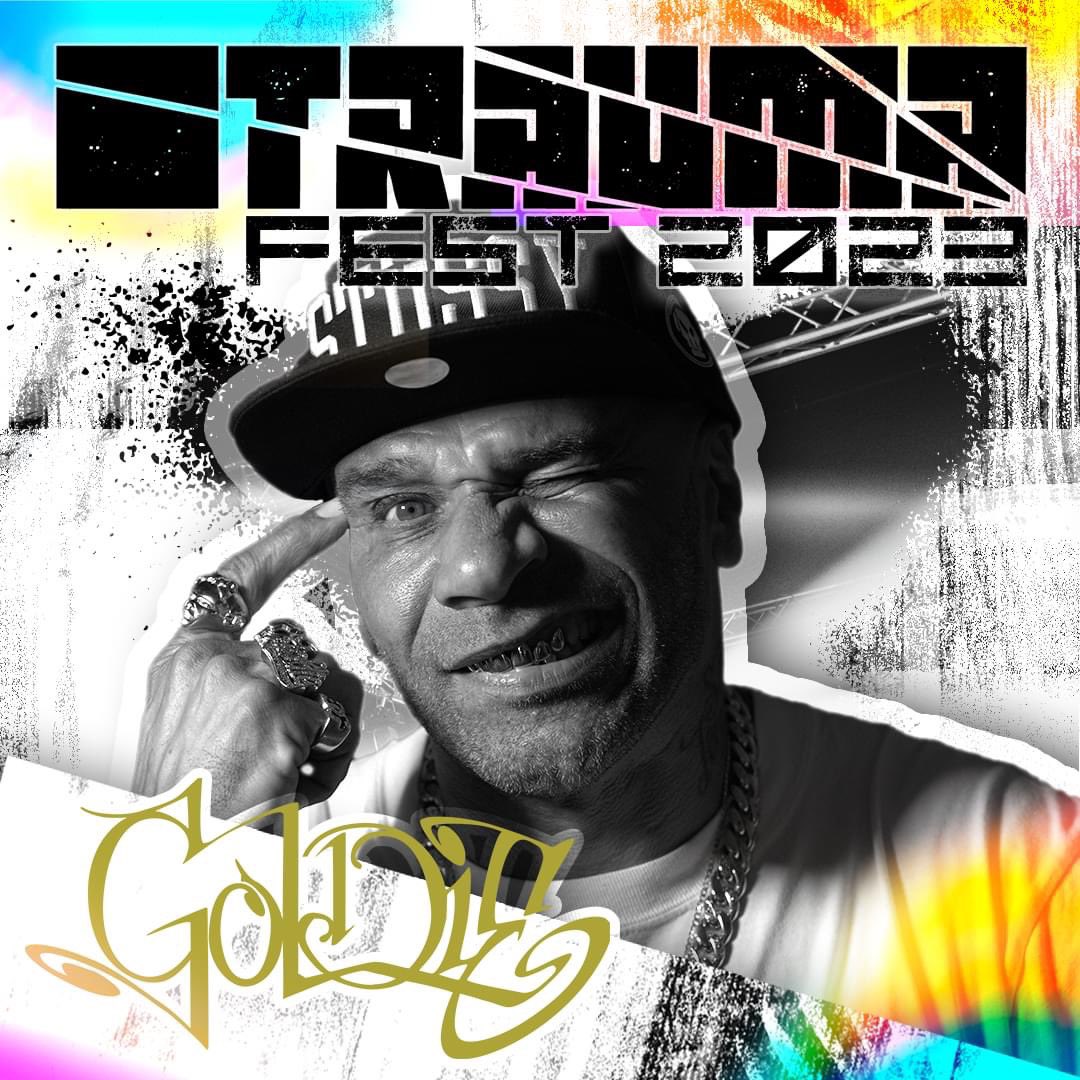 Trauma_Live's tweet photo. ⚠️TRAUMA FEST 2023 HEADLINER ANNOUNCEMENT⚠️ @MRGOLDIE (UK) @metalheadzmusic Secure your tickets through the link in bio 🤘✨ stay tuned for another artist announcement tomorrow 😎 

#TraumaFest2023 #musicfestival #techno #festival #losangelesrave #undergroundrave #drumandbass https://t.co/0wLq8o1Zi2